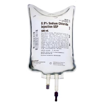 Sodium Chloride 0.9% IV Bottle - 500ml *POM*
