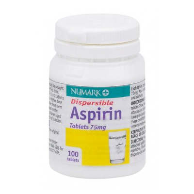Aspirin Dispersable Tabs - 75mg (100) *P*