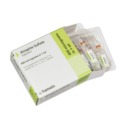 Atropine Sulphate Injection - 600mcg/1ml
