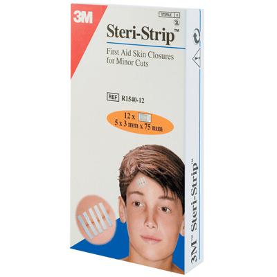 Steri-Strip Wound Closures - 3mm x 75mm (12)