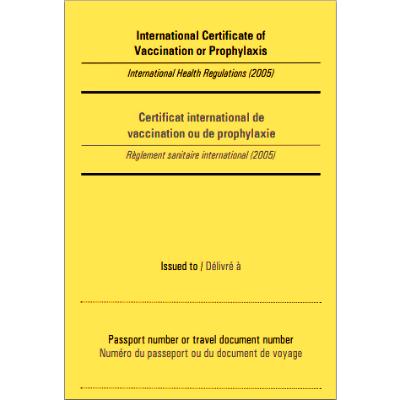 Yellow Fever Certificates (10)